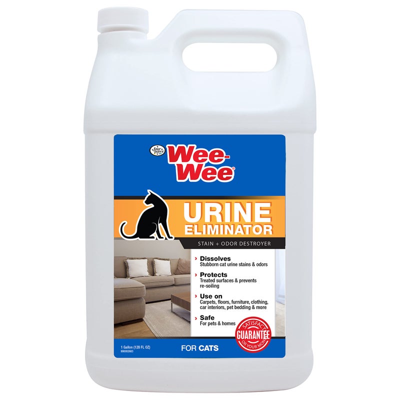 Four Paws Wee-Wee Cat Urine Eliminator Stain and Odor Destroyer 128 Ounces - Image 1